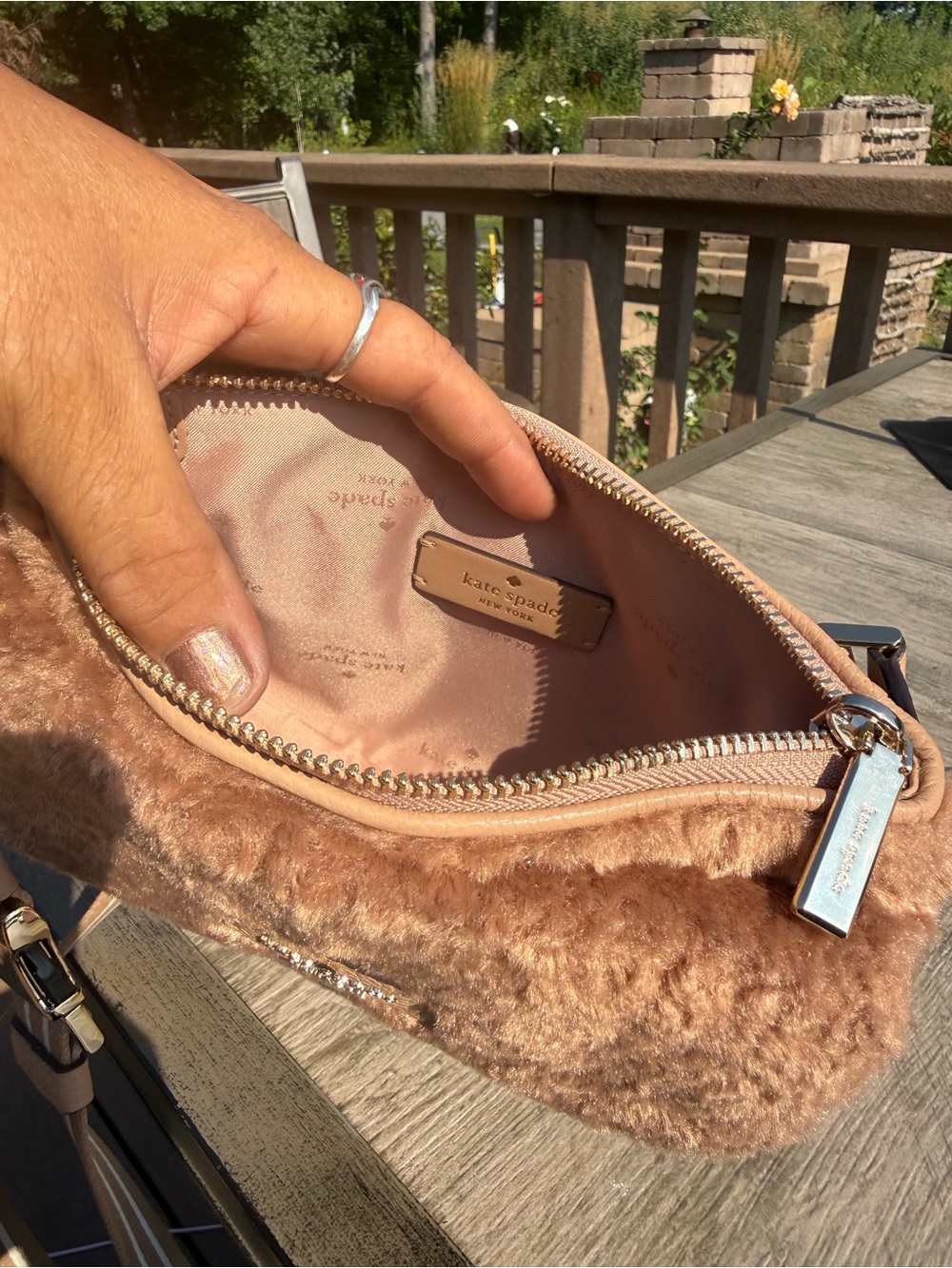 Kate Spade Rosie Belt Bag Faux Fur NWOT - Picture 9 of 11